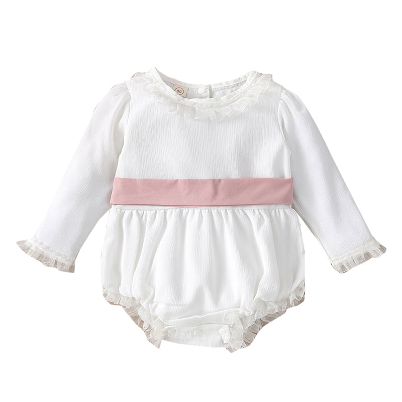 Baby Girls Ribbon Rompers Wholesale 230105311