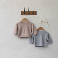 Load image into Gallery viewer, 2 Pieces Set Baby Kid Girls Boys Solid Color Tops And Pants Wholesale 230105352
