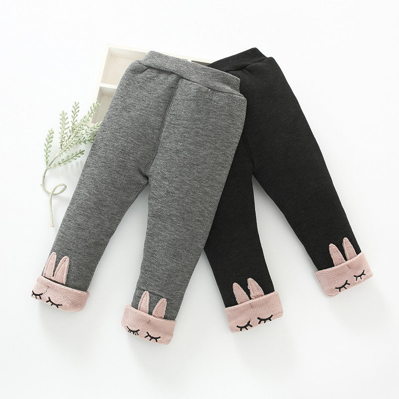 Baby Kid Girls Cartoon Embroidered Pants Wholesale 23010539