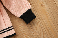 Load image into Gallery viewer, 2 Pieces Set Baby Kid Girls Flower Sweaters And Striped Skirts Wholesale 230105392
