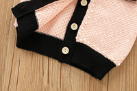 Load image into Gallery viewer, 2 Pieces Set Baby Kid Girls Flower Sweaters And Striped Skirts Wholesale 230105392
