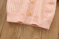 Load image into Gallery viewer, 2 Pieces Set Baby Kid Girls Crochet Cardigan And Checked Skirts Wholesale 230105410
