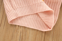 Load image into Gallery viewer, 2 Pieces Set Baby Kid Girls Crochet Cardigan And Checked Skirts Wholesale 230105410
