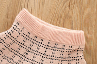 Load image into Gallery viewer, 2 Pieces Set Baby Kid Girls Crochet Cardigan And Checked Skirts Wholesale 230105410
