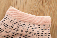 Load image into Gallery viewer, 2 Pieces Set Baby Kid Girls Crochet Cardigan And Checked Skirts Wholesale 230105410
