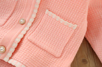 Load image into Gallery viewer, 2 Pieces Set Baby Kid Girls Solid Color Cardigan And Skirts Wholesale 230105420
