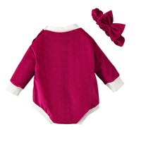 Load image into Gallery viewer, Baby Girls Muslin&amp;Ribbed Rompers Wholesale 230105425
