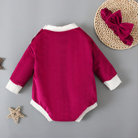 Load image into Gallery viewer, Baby Girls Muslin&amp;Ribbed Rompers Wholesale 230105425
