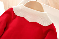Load image into Gallery viewer, 2 Pieces Set Baby Kid Girls Flower Sweaters And Solid Color Skirts Wholesale 230105440
