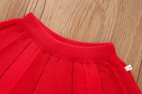 Load image into Gallery viewer, 2 Pieces Set Baby Kid Girls Flower Sweaters And Solid Color Skirts Wholesale 230105440
