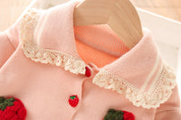 Load image into Gallery viewer, 2 Pieces Set Baby Kid Girls Fruit Cardigan And Solid Color Skirts Wholesale 230105446
