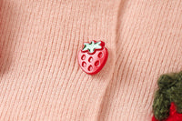 Load image into Gallery viewer, 2 Pieces Set Baby Kid Girls Fruit Cardigan And Solid Color Skirts Wholesale 230105446
