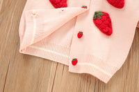 Load image into Gallery viewer, 2 Pieces Set Baby Kid Girls Fruit Cardigan And Solid Color Skirts Wholesale 230105446
