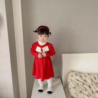 Load image into Gallery viewer, Baby Kid Girls Bow Crochet Dresses Wholesale 230105452
