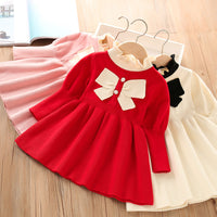 Load image into Gallery viewer, Baby Kid Girls Bow Crochet Dresses Wholesale 230105452
