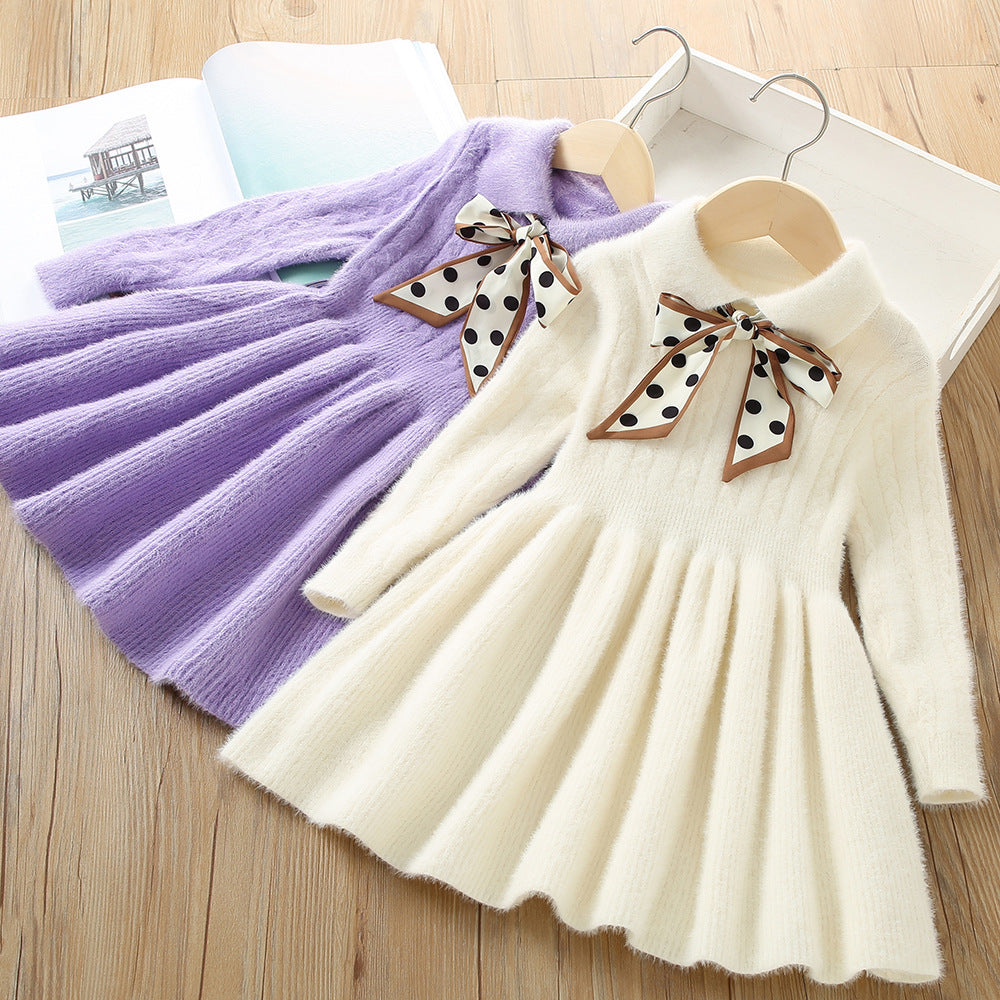 Baby Kid Girls Bow Dresses Wholesale 230105454