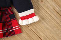 Load image into Gallery viewer, 2 Pieces Set Baby Kid Girls Checked Sweaters And Skirts Wholesale 230105456
