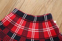 Load image into Gallery viewer, 2 Pieces Set Baby Kid Girls Checked Sweaters And Skirts Wholesale 230105456
