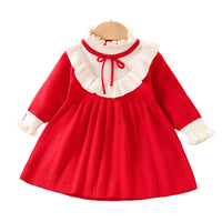 Load image into Gallery viewer, Baby Kid Girls Solid Color Knitwear Dresses Wholesale 230105462
