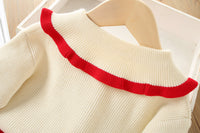 Load image into Gallery viewer, 2 Pieces Set Baby Kid Girls Embroidered Cardigan And Solid Color Bow Skirts Wholesale 230105470
