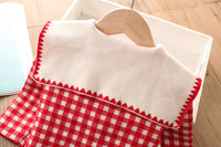 Load image into Gallery viewer, 2 Pieces Set Baby Kid Girls Checked Cardigan And Dresses Wholesale 230105473
