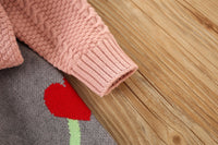 Load image into Gallery viewer, 2 Pieces Set Baby Kid Girls Love heart Crochet Sweaters And Skirts Wholesale 230105479
