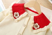 Load image into Gallery viewer, 2 Pieces Set Baby Kid Girls Flower Crochet Cardigan And Solid Color Skirts Wholesale 230105483
