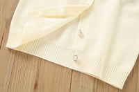 Load image into Gallery viewer, 2 Pieces Set Baby Kid Girls Flower Crochet Cardigan And Solid Color Skirts Wholesale 230105483
