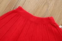 Load image into Gallery viewer, 2 Pieces Set Baby Kid Girls Flower Crochet Cardigan And Solid Color Skirts Wholesale 230105483
