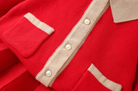 Load image into Gallery viewer, 2 Pieces Set Baby Kid Girls Solid Color Crochet Cardigan And Skirts Wholesale 230105484
