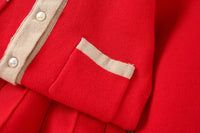 Load image into Gallery viewer, 2 Pieces Set Baby Kid Girls Solid Color Crochet Cardigan And Skirts Wholesale 230105484
