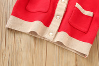 Load image into Gallery viewer, 2 Pieces Set Baby Kid Girls Solid Color Crochet Cardigan And Skirts Wholesale 230105484
