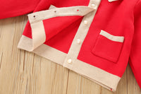 Load image into Gallery viewer, 2 Pieces Set Baby Kid Girls Solid Color Crochet Cardigan And Skirts Wholesale 230105484
