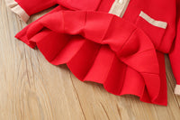 Load image into Gallery viewer, 2 Pieces Set Baby Kid Girls Solid Color Crochet Cardigan And Skirts Wholesale 230105484
