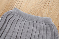 Load image into Gallery viewer, 2 Pieces Set Baby Kid Girls Embroidered Cardigan And Striped Skirts Wholesale 230105485
