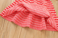 Load image into Gallery viewer, 2 Pieces Set Baby Kid Girls Checked Crochet Cardigan And Skirts Wholesale 230105492
