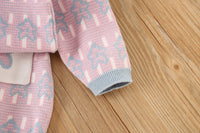 Load image into Gallery viewer, 2 Pieces Set Baby Kid Girls Cartoon Crochet Print Cardigan And Skirts Wholesale 230105493
