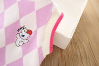 Load image into Gallery viewer, 2 Pieces Set Baby Kid Girls Letters Cartoon Embroidered Cardigan And Checked Dresses Wholesale 230105494
