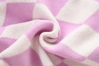 Load image into Gallery viewer, 2 Pieces Set Baby Kid Girls Letters Cartoon Embroidered Cardigan And Checked Dresses Wholesale 230105494
