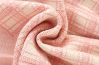 Load image into Gallery viewer, 2 Pieces Set Baby Kid Girls Bow Crochet Cardigan And Checked Skirts Wholesale 230105495
