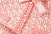 Load image into Gallery viewer, 2 Pieces Set Baby Kid Girls Bow Crochet Cardigan And Skirts Wholesale 230105496
