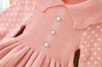 Load image into Gallery viewer, Baby Kid Girls Color-blocking Crochet Dresses Wholesale 230105511
