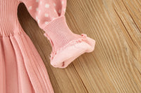 Load image into Gallery viewer, Baby Kid Girls Color-blocking Crochet Dresses Wholesale 230105511
