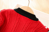 Load image into Gallery viewer, 2 Pieces Set Baby Kid Girls Color-blocking Crochet Cardigan And Skirts Wholesale 230105518
