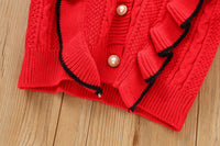 Load image into Gallery viewer, 2 Pieces Set Baby Kid Girls Color-blocking Crochet Cardigan And Skirts Wholesale 230105518
