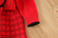 Load image into Gallery viewer, 2 Pieces Set Baby Kid Girls Color-blocking Crochet Cardigan And Skirts Wholesale 230105518
