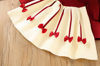 Load image into Gallery viewer, Baby Kid Girls Color-blocking Bow Crochet Dresses Wholesale 230105526
