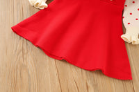 Load image into Gallery viewer, Baby Kid Girls Color-blocking Polka dots Bow Crochet Dresses Wholesale 230105527
