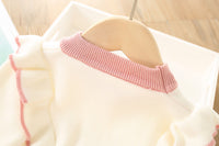 Load image into Gallery viewer, 2 Pieces Set Baby Kid Girls Color-blocking Bow Sweaters And Solid Color Skirts Wholesale 230105529
