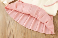 Load image into Gallery viewer, 2 Pieces Set Baby Kid Girls Color-blocking Bow Sweaters And Solid Color Skirts Wholesale 230105529
